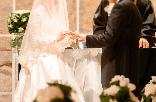 指輪交換結婚式イメージ
